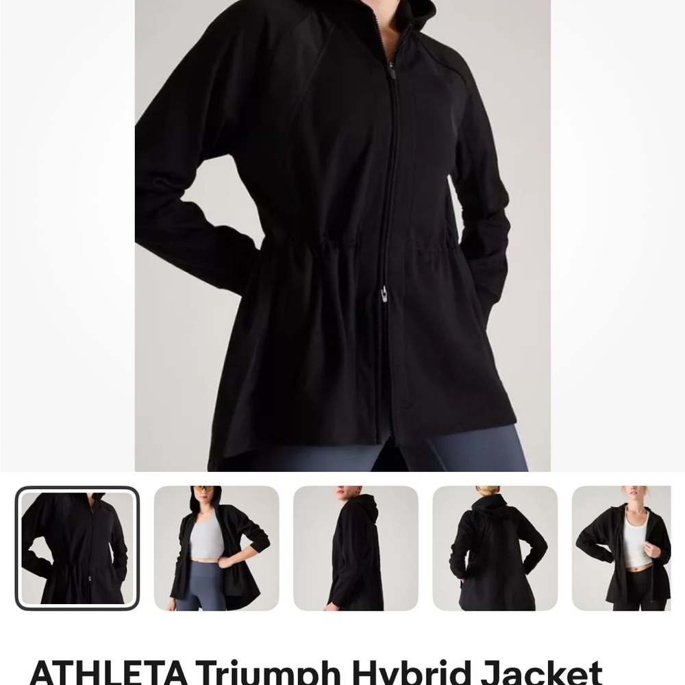 Athleta Black Triumph Hybrid Jacket